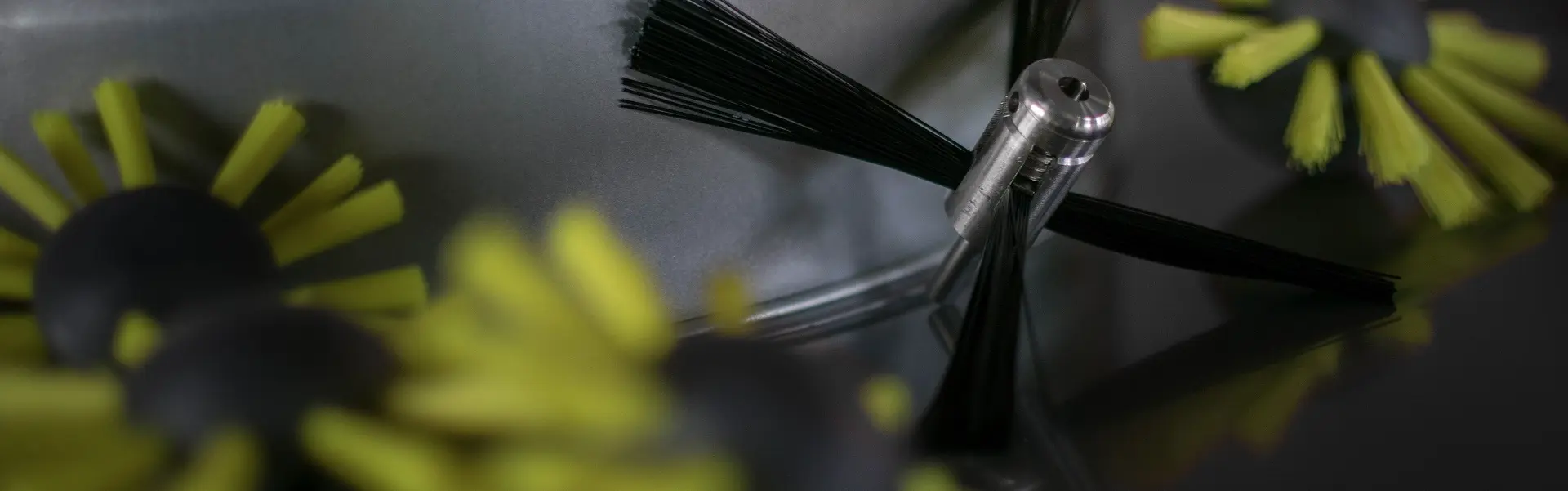 Gelb-schwarze Bürsten