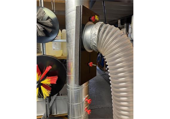 Anschlussplatte AP 2050  für Absaugschlauch 200 mm