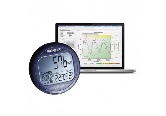 CDL 210 Datenlogger für CO2, Temperatur  und Feuchte