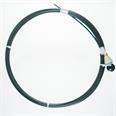 Ersatzrute GFK 4.0 / 6.0 mm / 15 m / Radial,  schwarz, inkl. Kopf PP