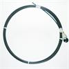 Ersatzrute GFK 4.0 / 6.0 mm / 15 m / Radial,  schwarz, inkl. Kopf PP