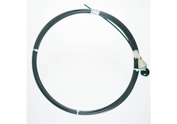 Ersatzrute GFK 4.0 / 6.0 mm / 15 m / Radial,  schwarz, inkl. Kopf PP