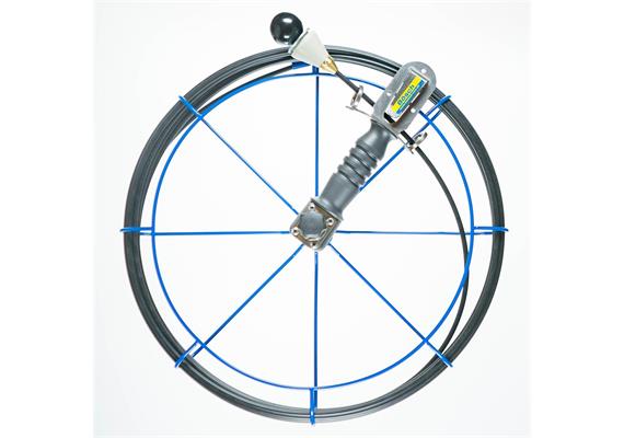 Hand - Haspel Radial GFK / 6.0mm / 15 m  ohne Nylonbürste