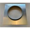Reduzierstück CR315 mm / Flach  Anschlussblech für Schlauch 315 mm an Flachkanal