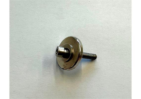 Scheiben-Magnet  Durchmesser 27 mm, Zugkraft 8 kg  mit Befestigungsschraube M5, U-Scheibe
