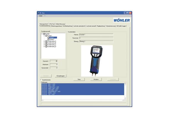 Wöhler PC- Software  für Wöhler DP 600 / 700 / CFM-600